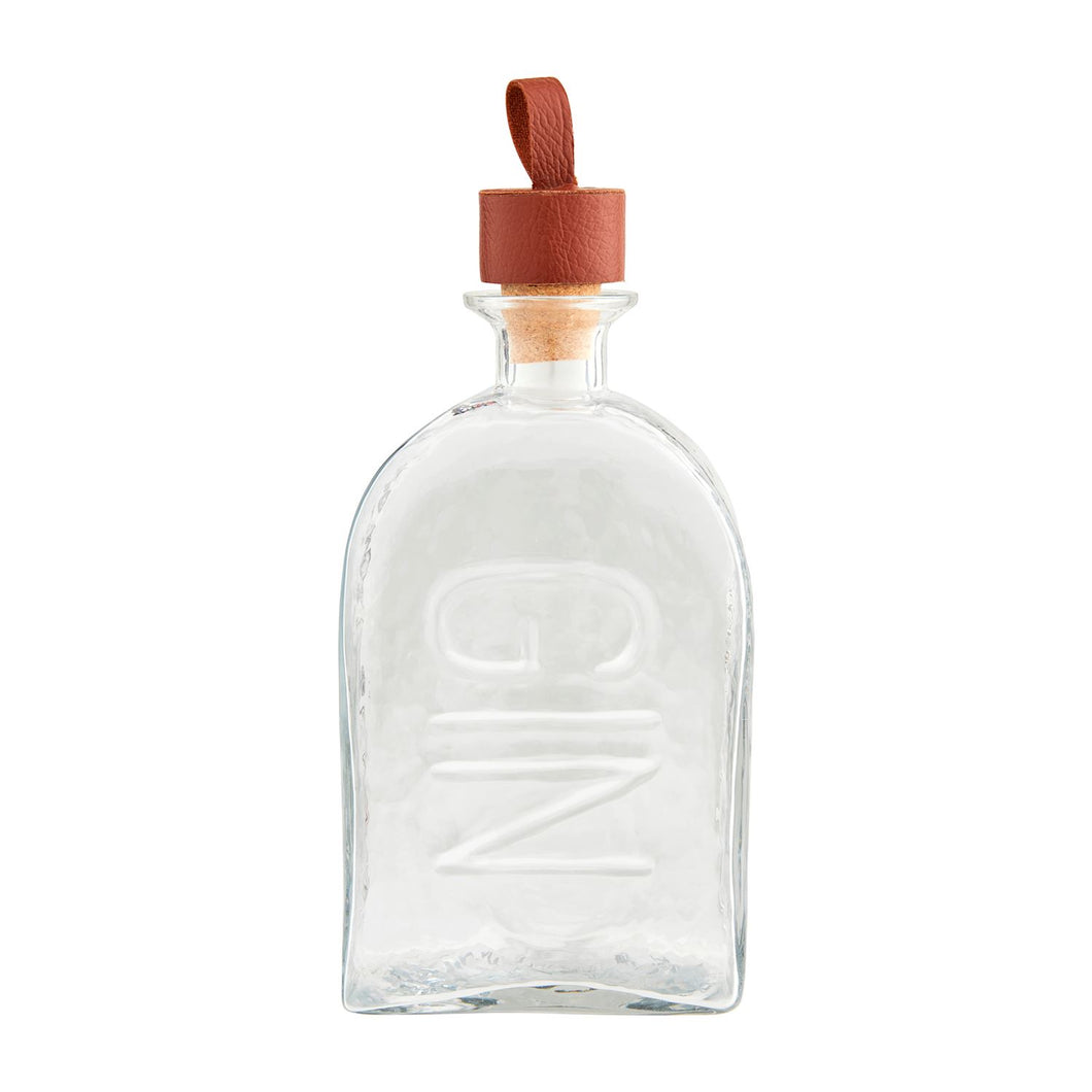 GIN GLASS LEATHER DECANTER