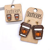 Pumpkin Spice Latte Dangle Earrings at MainStreet Mercantile