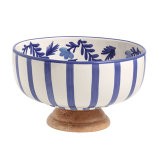 blue-wood-pedestal-bowl