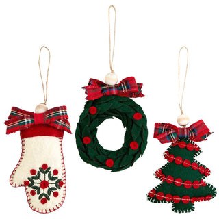green-wool-tartan-ornaments
