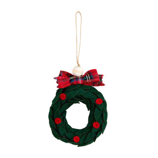 green-wool-tartan-ornaments