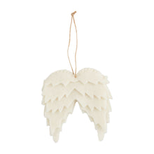 Load image into Gallery viewer, WINGS WHITE FELT ORNAMENT