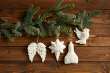 Load image into Gallery viewer, DOVE WHITE FELT ORNAMENT