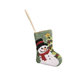 Snowman Mini Needlepoint Stocking
