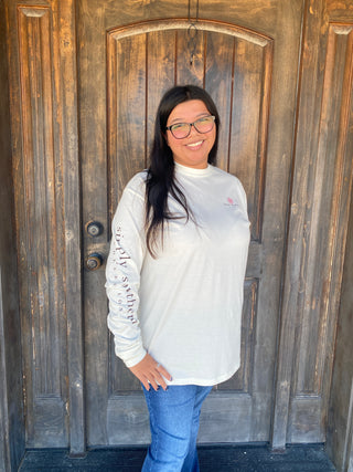 Less Meanies Line Long Sleeve Tee
