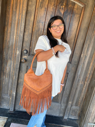 Fringe Hobo Bag
