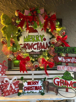 Wreath Green Monster 5ft