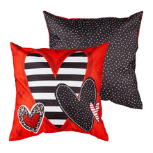 Load image into Gallery viewer, Patterned Heart 18&quot; Interchangeable Pillow