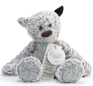 For the young or young at heart, Giving Bear is designed to be gifted to anyone in need of a little comfort, a little brave, a little safe.