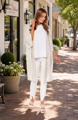 Mona Oversized Cardigan Tan