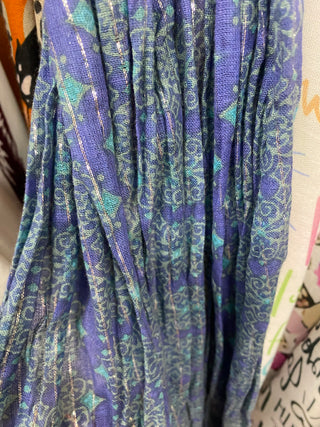 Skinny Sparkle Scarf Royal Aqua