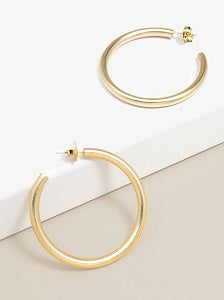 Matte Gold hoop earrings 