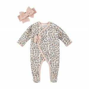 Pink Leopard Sleeper w H3-6m