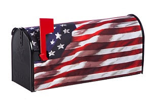 America in Motion Mailbox Cover

Featuring a waving American flag, this mailbox cover makes a patriotic statement