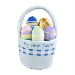 My First  Easter Blue Basket Plush Set