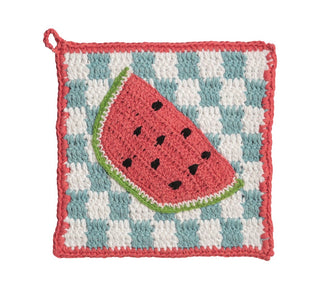 Watermelon Crochet Trivet