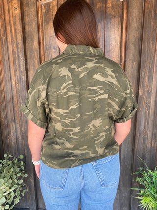 Camo Button Up Shirt