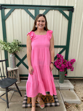 Load image into Gallery viewer, Pink Martha Maxi Dress S