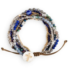 Load image into Gallery viewer, Beaded Prayer Bracelet Indigo