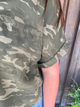 Camo Button Up Shirt