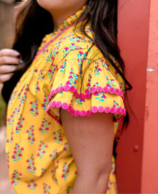 Millie Flutter Sleeve Top