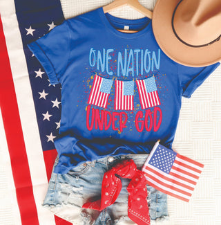 One Nation Under God Flag Tee