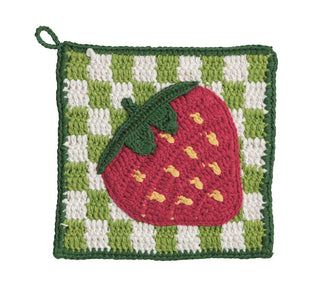 Strawberry Crochet Trivet