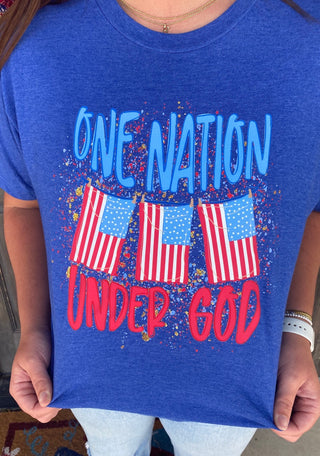One Nation Under God Flag Tee