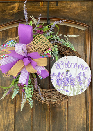 Grapevine Wreath Lavender