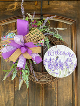 Load image into Gallery viewer, Grapevine Wreath Lavender