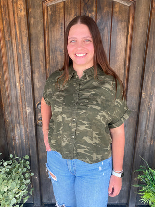Camo Button Up Shirt