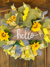 Load image into Gallery viewer, Wreath Mesh Everyday Sunflower
