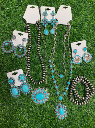 Earrings Desert Bloom Turquoise
