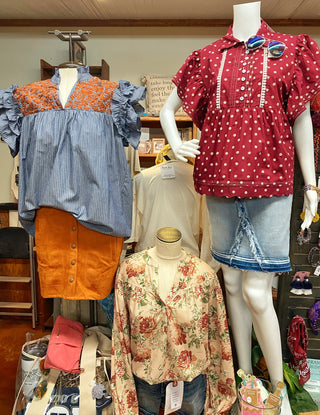 Fall Blooms Blouse Plus