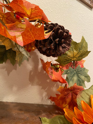 Pumpkin Sunflower Garland