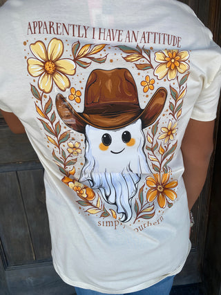 Apparently I Have an Attitude Ghost Tee