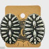 Carved Concho style Earrings
