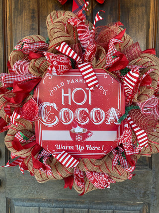 Wreath Mesh Hot Cocoa