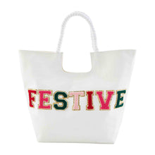 Load image into Gallery viewer, Holiday Patch Tote