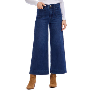 Jake Wide Leg Pant Blue
