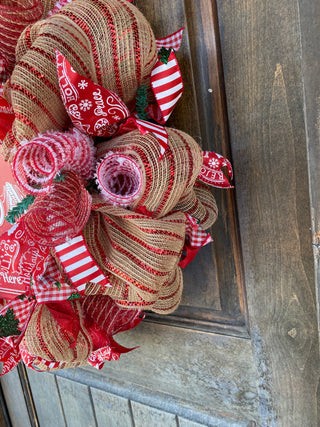 Wreath Mesh Hot Cocoa