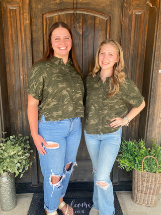 Camo Button Up Shirt