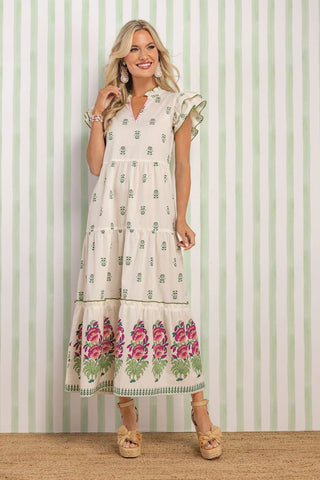 Welton Maxi Dress Wh-S