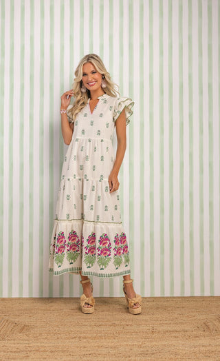 Welton Maxi Dress Wh-S