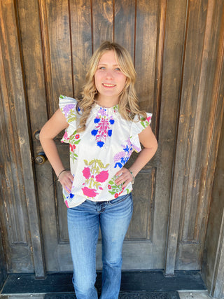 Kenzie Flounce Top Small