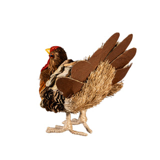 Turkey Natural Fiber Table Décor, 6"H