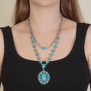 Necklace Blue Mesa Concho Layered