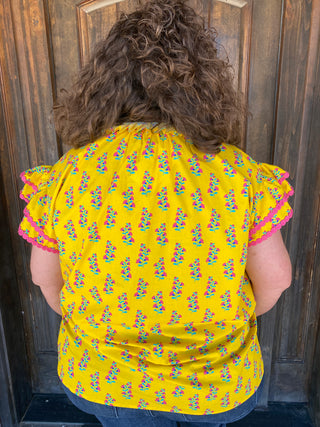 Millie Flutter Sleeve Top