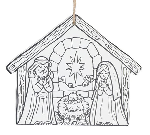 ORNAMENT COLOR ME NATIVITY