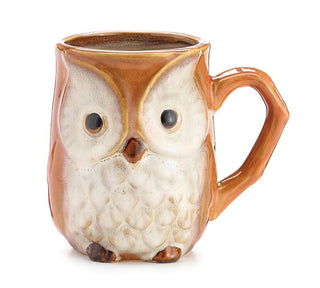 Ceramic mug in the shape of an owl